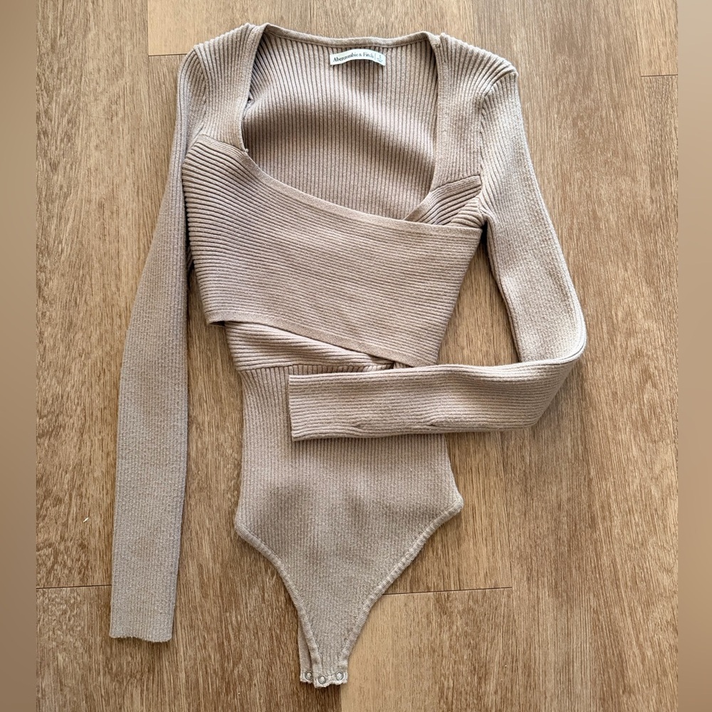 Abercrombie Tan Sweater Bodysuit